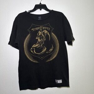 Vtg 2012 WWE Authentic RKO First Strike Randy Orton T-Shirt Size M Collar Is Cut